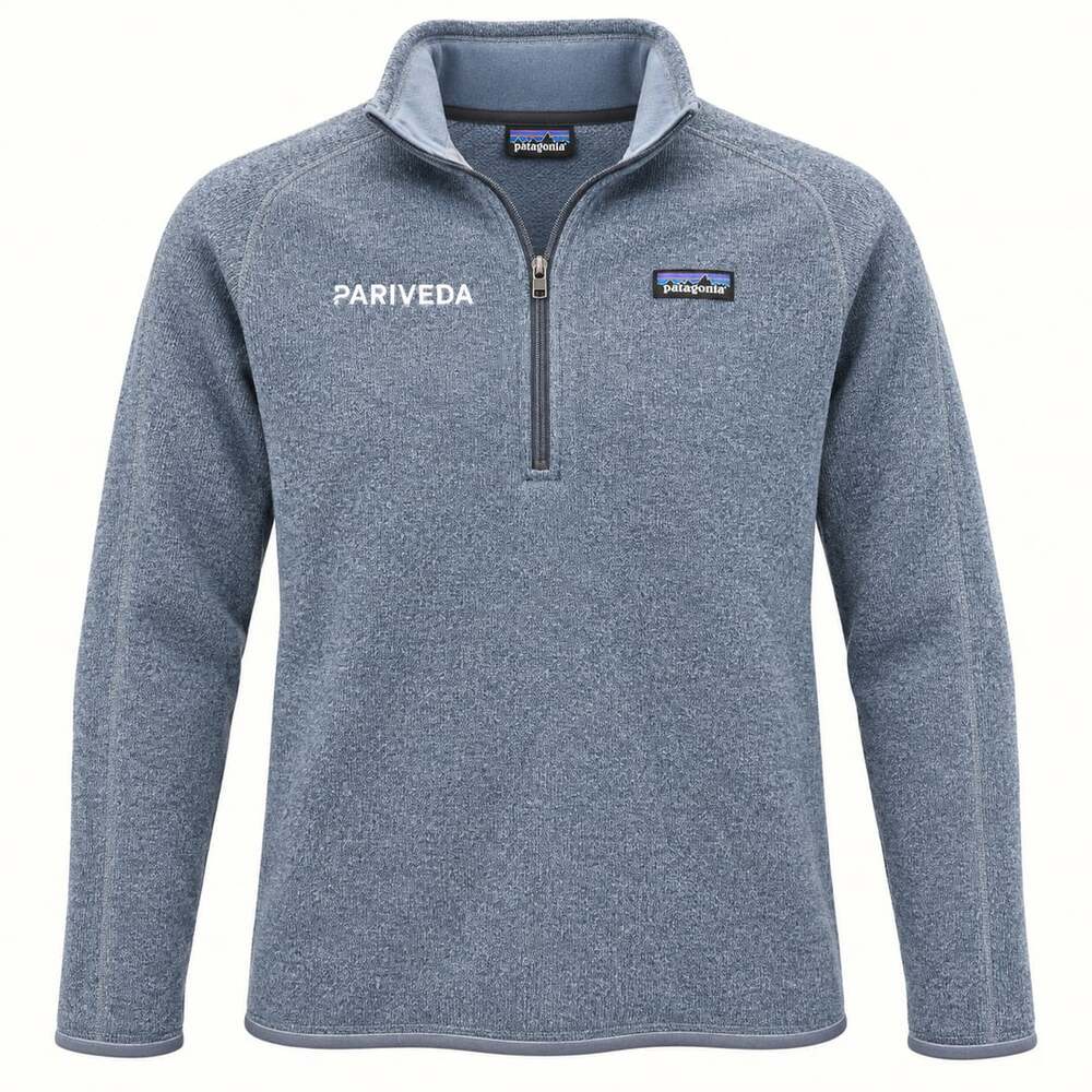 Patagonia Women's Better Sweater 1/4-Zip Utility Blue Pariveda Logo M
